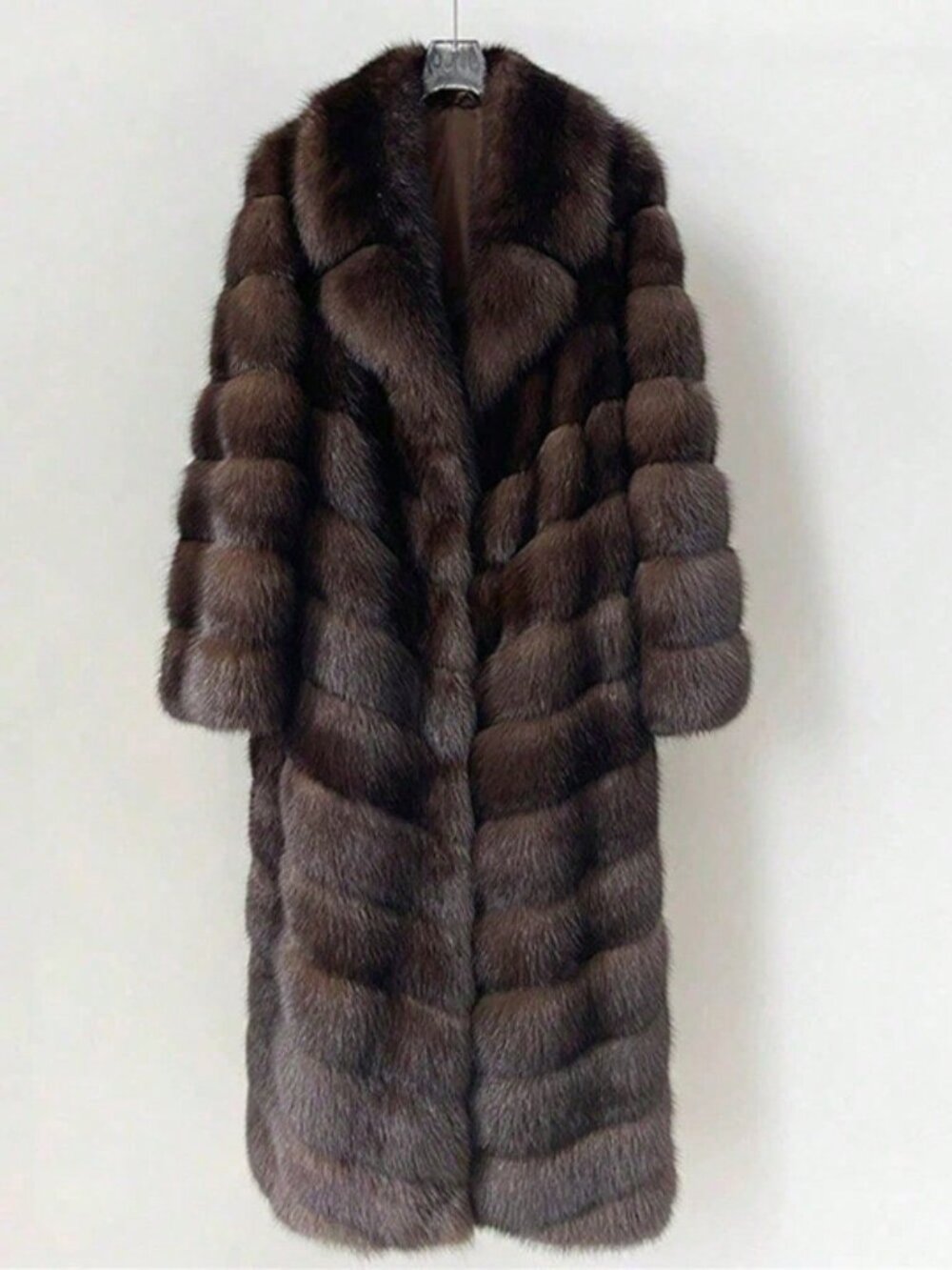 Brown elegant Women's Elegant faux Fur teddy Coat - Picture 2 of 6